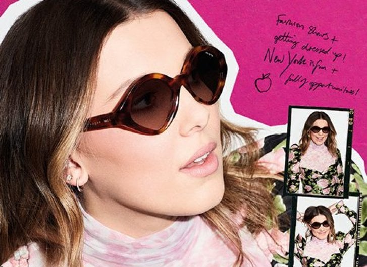 La nuova campagna di Vogue Eyewear ha come protagonista l'attrice britannica Millie Bobby Brown.