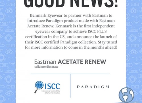 Kenmark Eyewear collabora con Eastman per la collezione sostenibile Paradigm.