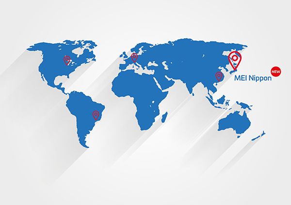 MEI rafforza la sua presenza in Asia con una nuova filiale in Giappone.