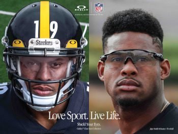 Oakley insieme a JuJu Smith-Schuster punta alla protezione.