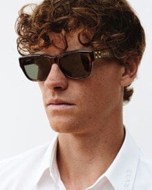 A new portrait of Jannik Sinner in Gucci Eyewear